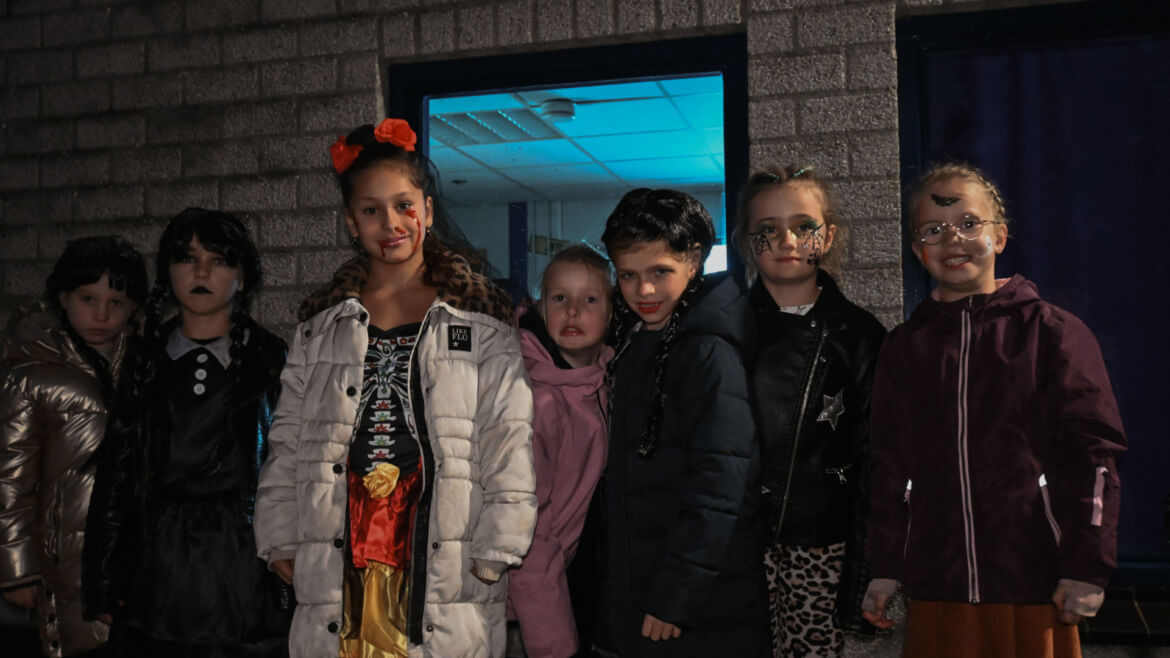 Een spannende avond tijdens de Halloweentocht!